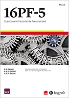 Cuestionario del 16 PF-5 mostrando las 5 dimensiones globales: Extraversión, Ansiedad, Dureza, Independencia y Autocontrol